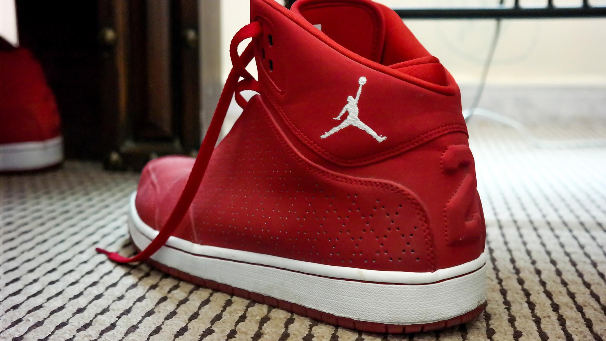 michael jordan red shoes